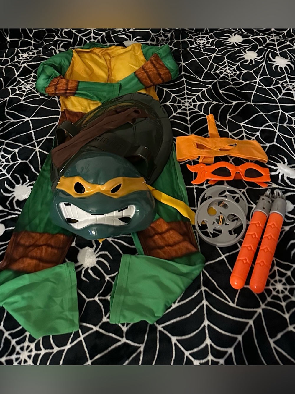 Teenage Mutant Ninja Turtle Costume Set - Green and Orange Roleplay Pack